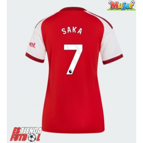 Arsenal Bukayo Saka #7 Primera Equipación Mujer 2026-27 Manga Corta